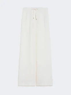 Linen twill trousers - NATURAL
