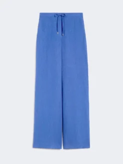 Linen twill trousers - NAVY