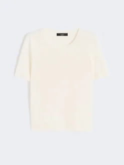 Linen yarn basic jumper - ECRU