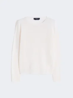 Linen yarn jumper - ECRU