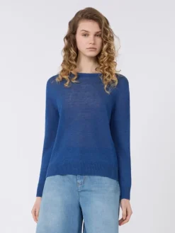 Linen yarn jumper - OCEAN