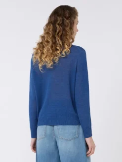 Linen yarn jumper - OCEAN