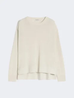 Linen yarn sweater - IVORY