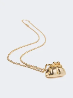 Long necklace with Pasticcino Bag charm - GOLD