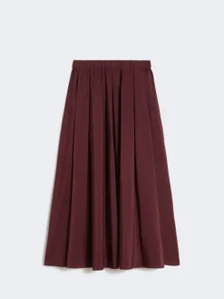 Long taffeta skirt - BORDEAUX