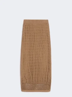 Mesh cotton skirt - DESERT