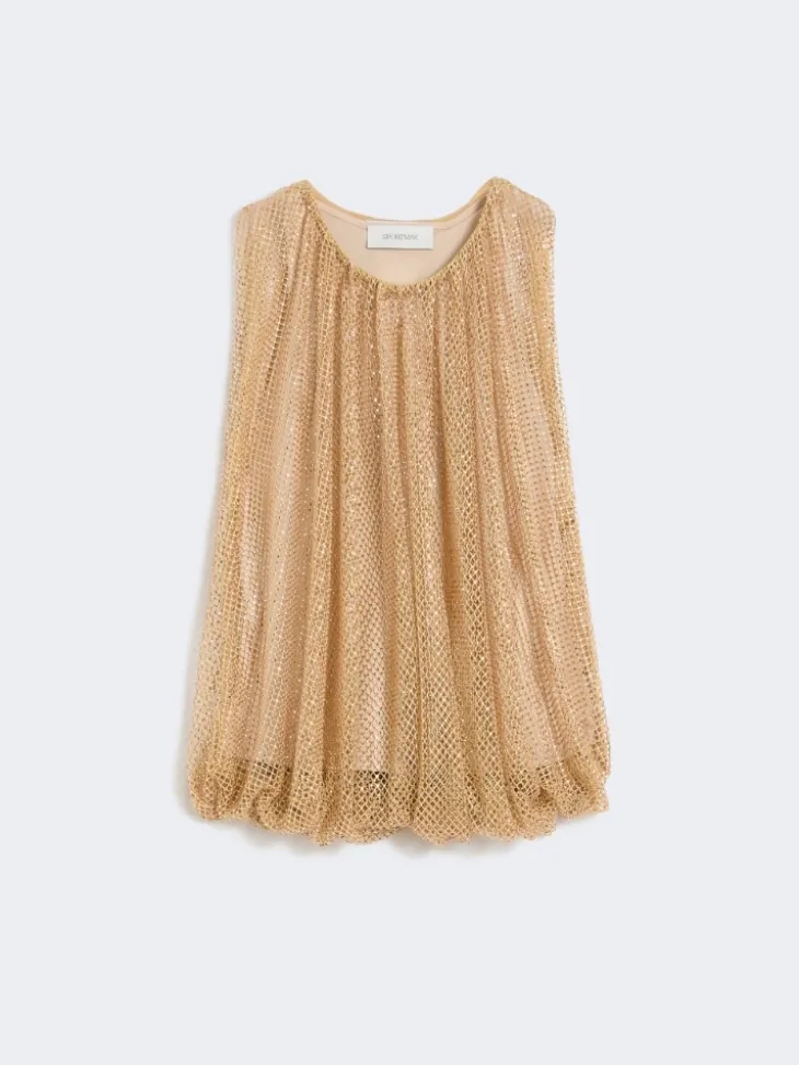 Mesh top with crystals - CAMEL