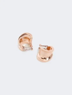 Metal earrings - BRONZE