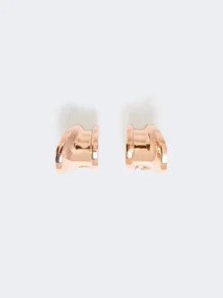 Metal earrings - BRONZE