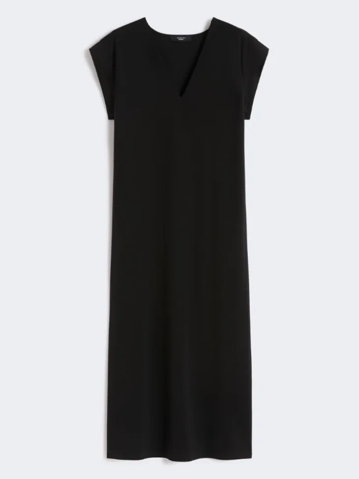 Milano jersey dress - BLACK