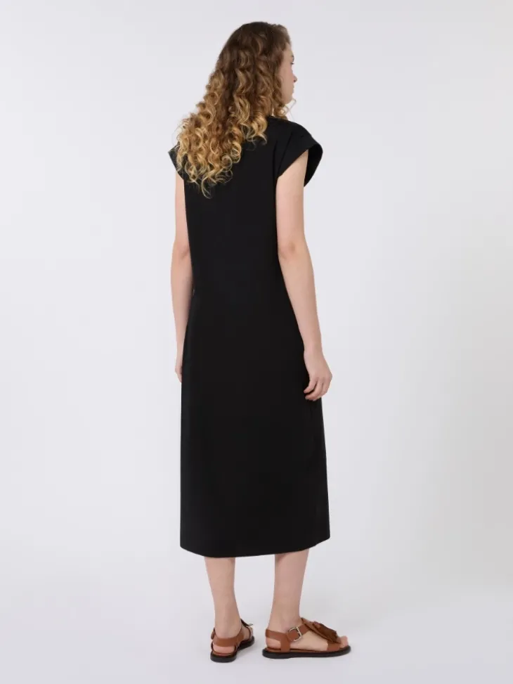 Milano jersey dress - BLACK