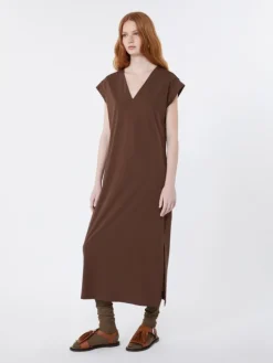 Milano jersey dress - CHOCOLATE
