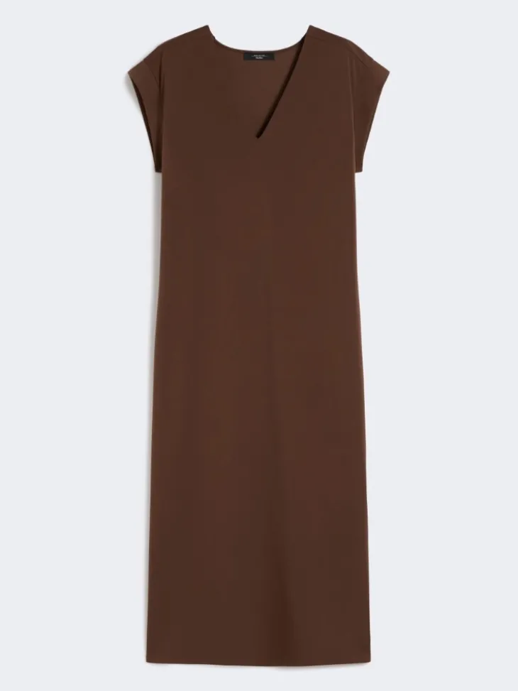 Milano jersey dress - CHOCOLATE
