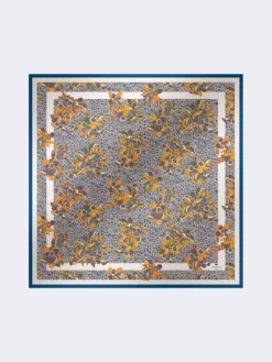 Modal and silk maxi square - ULTRAMARINE