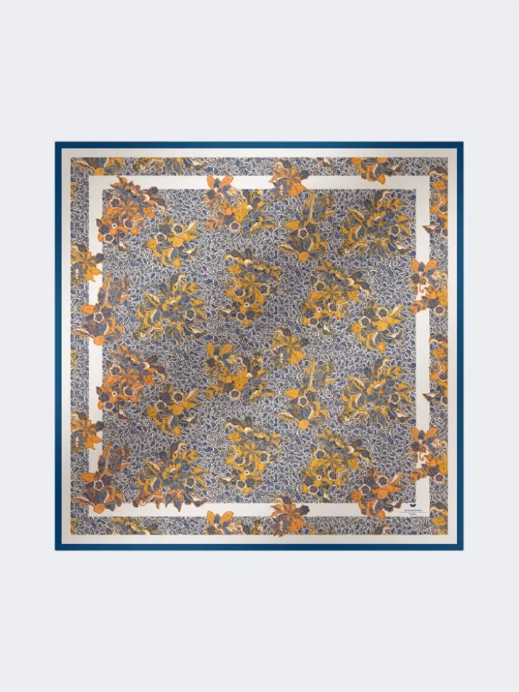 Modal and silk maxi square - ULTRAMARINE