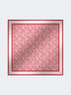 Modal and silk maxi square - SALMON