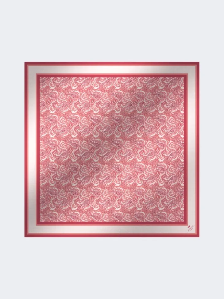 Modal and silk maxi square - SALMON