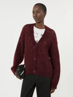 Mohair cardigan - BORDEAUX
