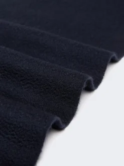 Monogram-embroidered cashmere stole - ULTRAMARINE