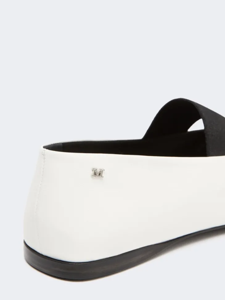 Nappa leather ballet flats - IVORY
