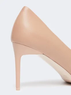 Nappa leather court shoes - POWDER