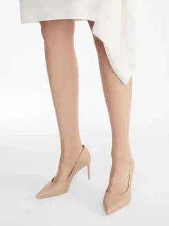Nappa leather court shoes - POWDER