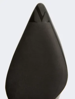 Nappa leather court shoes - BLACK