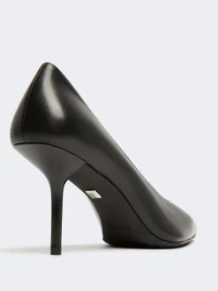 Nappa leather court shoes - BLACK