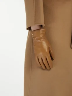Nappa leather gloves - TOBACCO