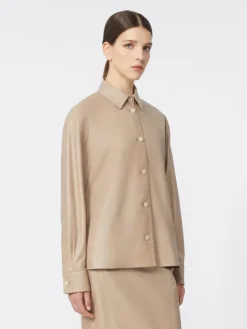Nappa leather jacket - SAND