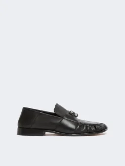 Nappa leather moccasins - BLACK