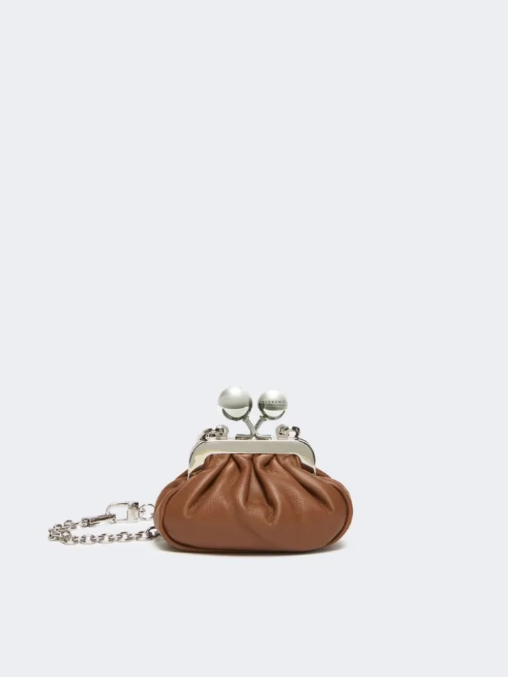 Nappa sheepskin Nano Pasticcino Bag - TOBACCO