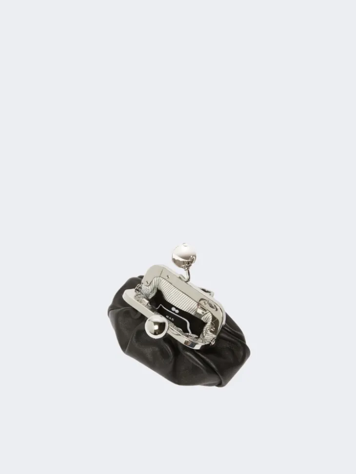 Nappa sheepskin Nano Pasticcino Bag - BLACK