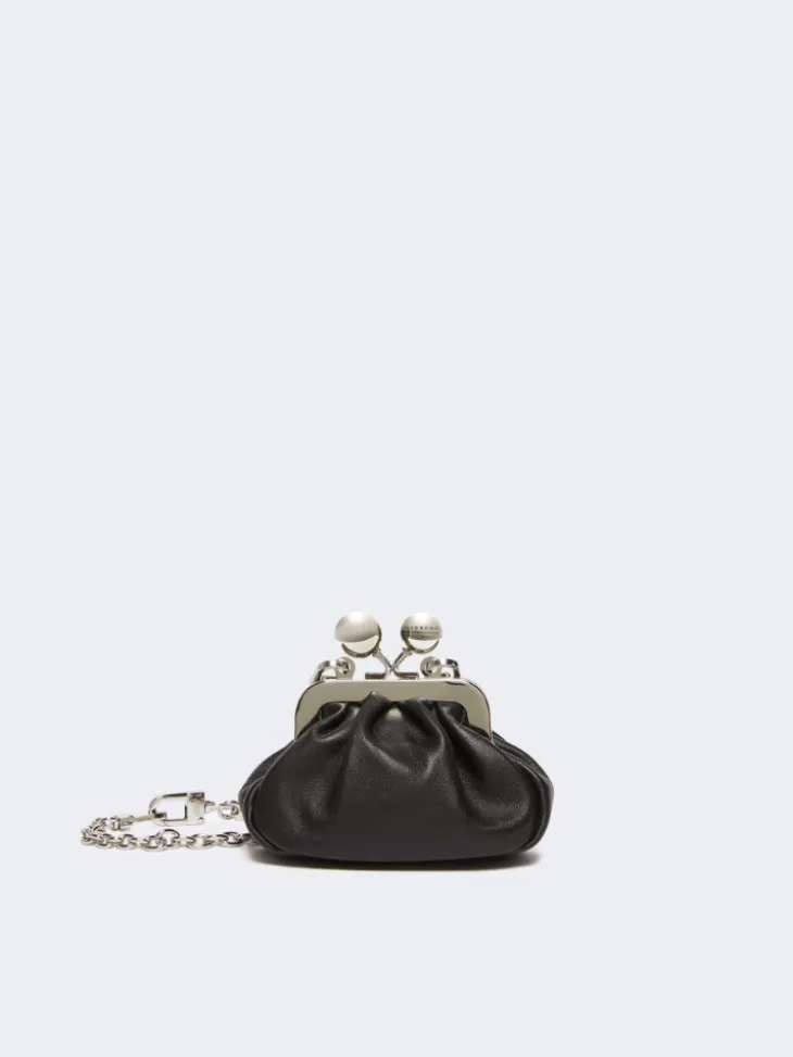 Nappa sheepskin Nano Pasticcino Bag - BLACK