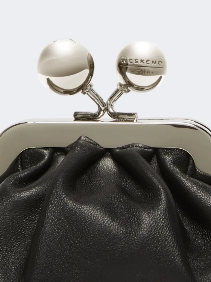 Nappa sheepskin Nano Pasticcino Bag - BLACK