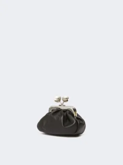 Nappa sheepskin Nano Pasticcino Bag - BLACK
