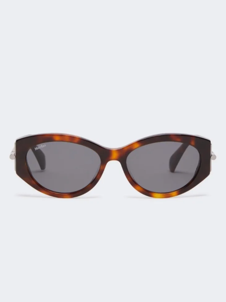 Oval sunglasses - TAWNY BRONZE BROWN
