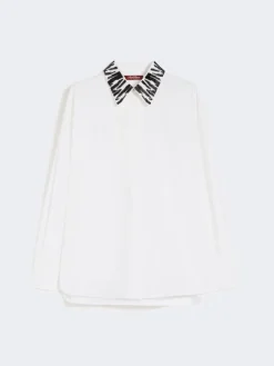 Oversized poplin shirt - WHITE