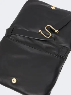 Padded nappa-leather Soffy Bag - BLACK