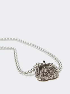Pasticcino Bag-pendant necklace - BLACK