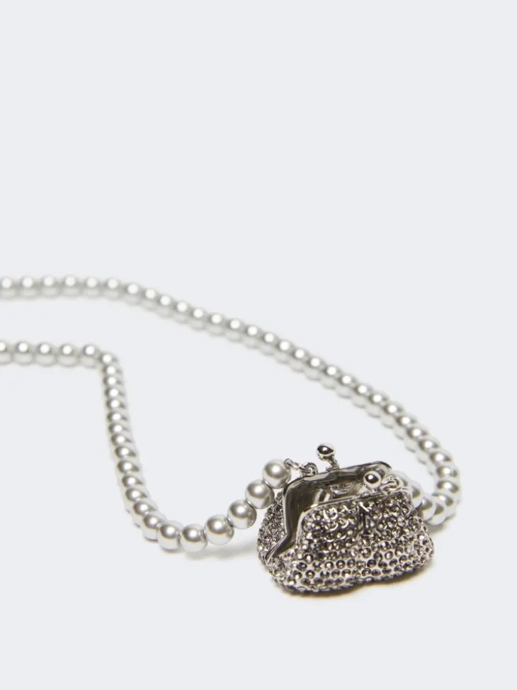 Pasticcino Bag-pendant necklace - BLACK