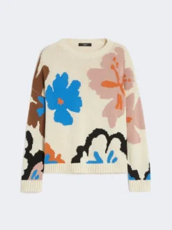 Patterned cotton crew-neck - MULTICOLOUR