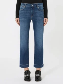 Perfect-fit low-rise mini flare trousers - ULTRAMARINE