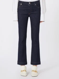 Perfect-fit mini flare jeans - ULTRAMARINE