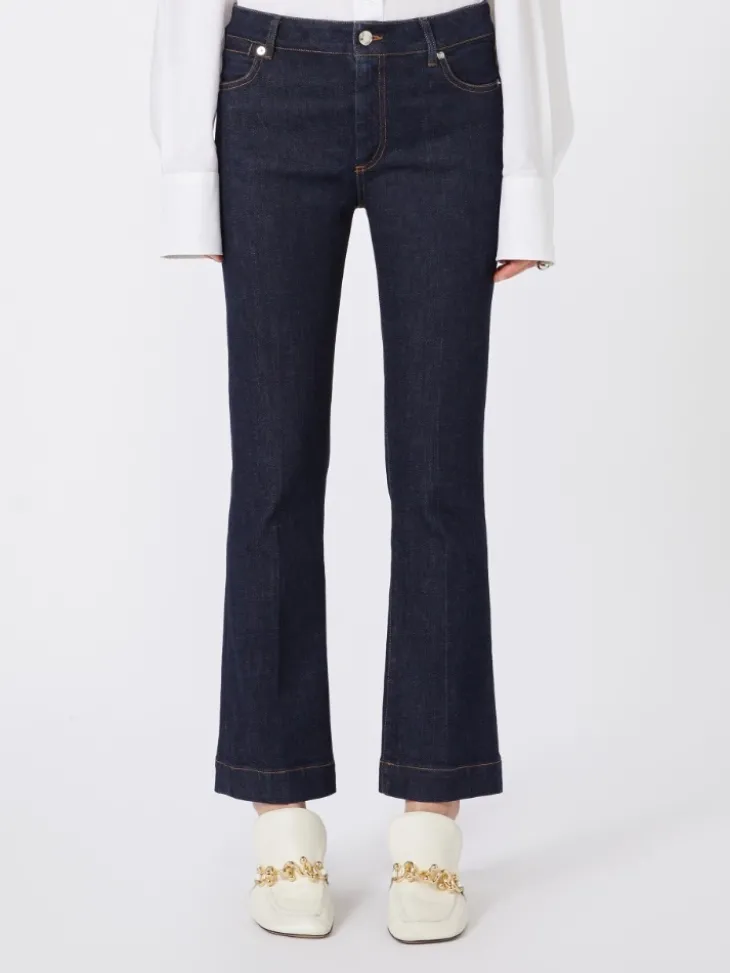 Perfect-fit mini flare jeans - ULTRAMARINE