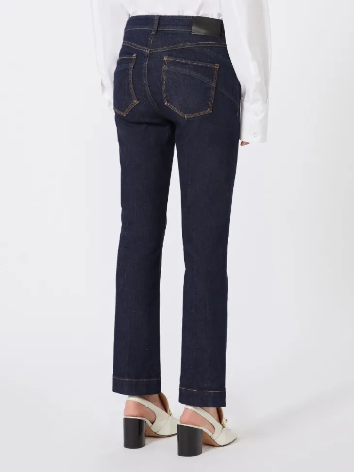 Perfect-fit mini flare jeans - ULTRAMARINE