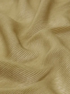 Pleated cashmere and silk stole - CAMEL