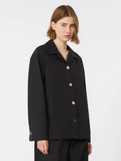 Poplin shirt - BLACK