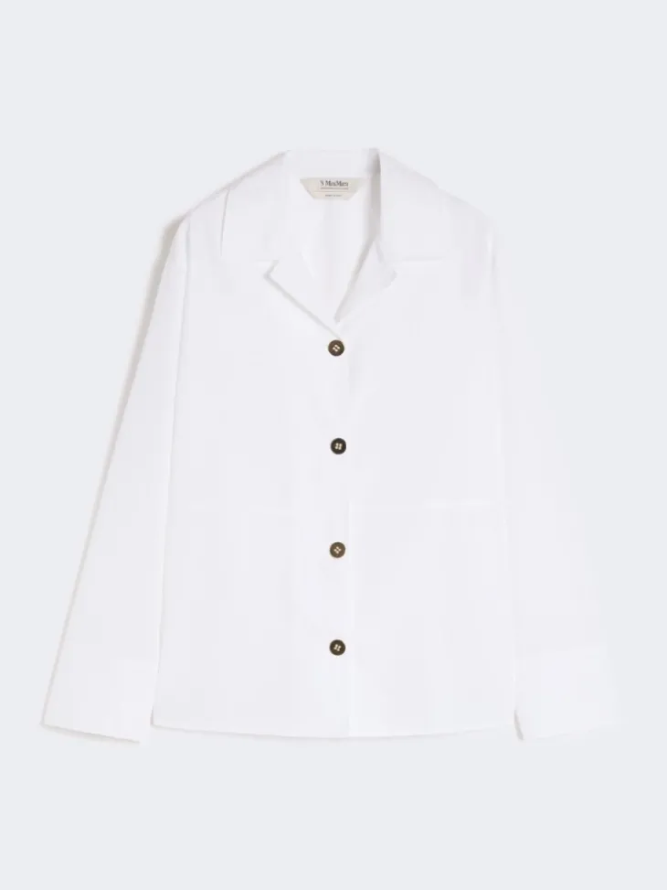 Poplin shirt - WHITE