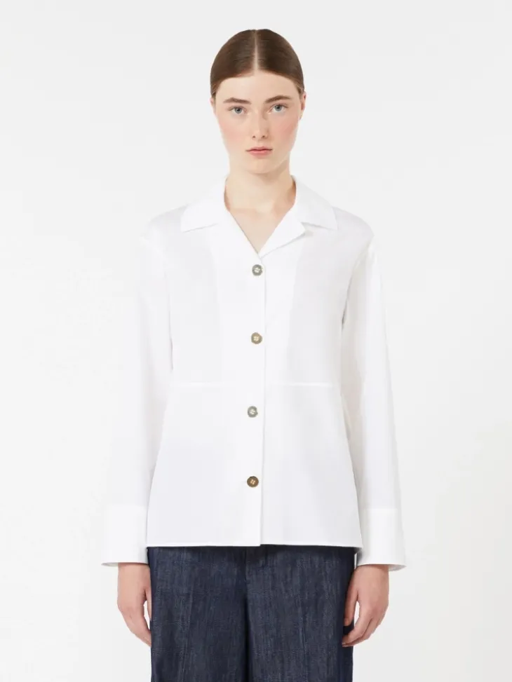 Poplin shirt - WHITE
